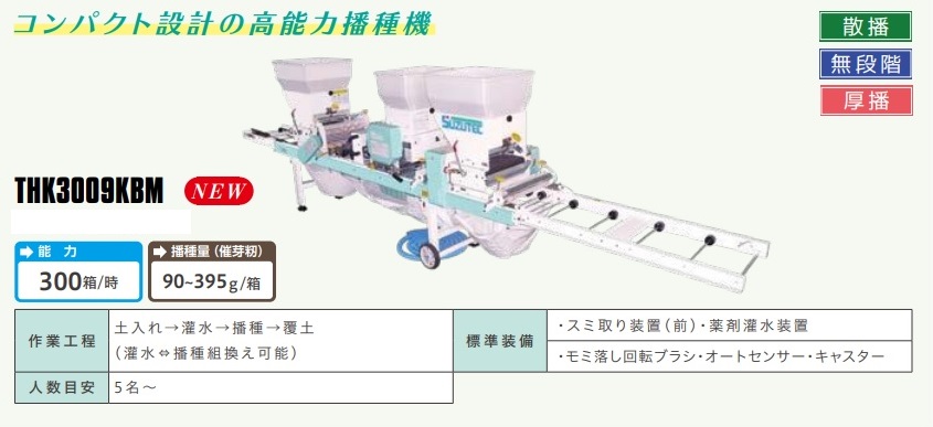 最大94％オフ！ <br>スズテック SUZUTEC オート播種機 HK309KBM 作業工程